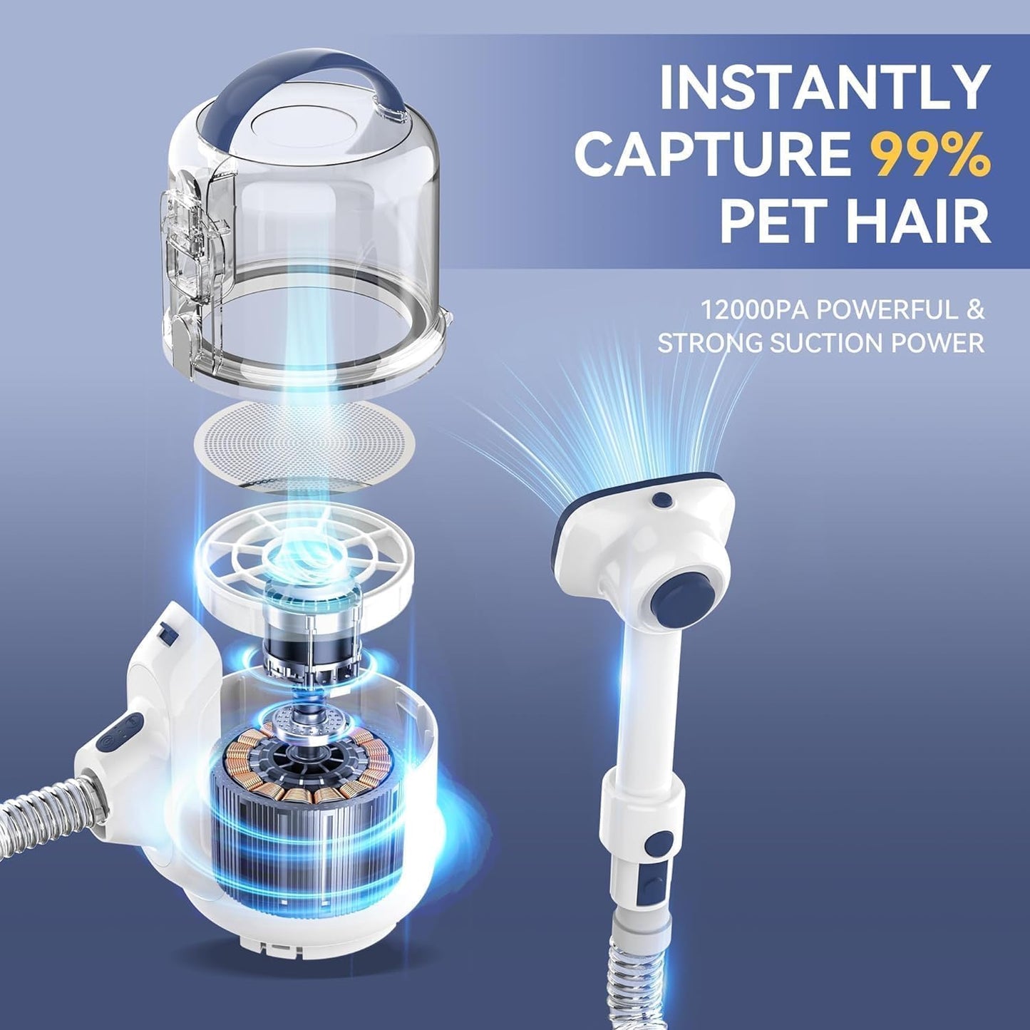 Yinole Pet Grooming Vacuum
