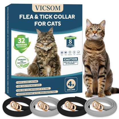 4 Pack Flea Collar for Cats